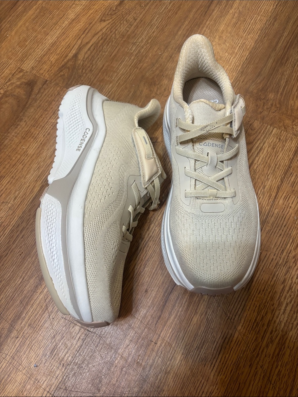 Women's Cream Athletic Sneakers